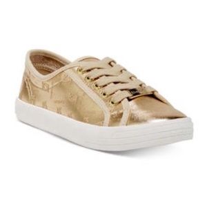Bebe gold casual sneakers size 8.5